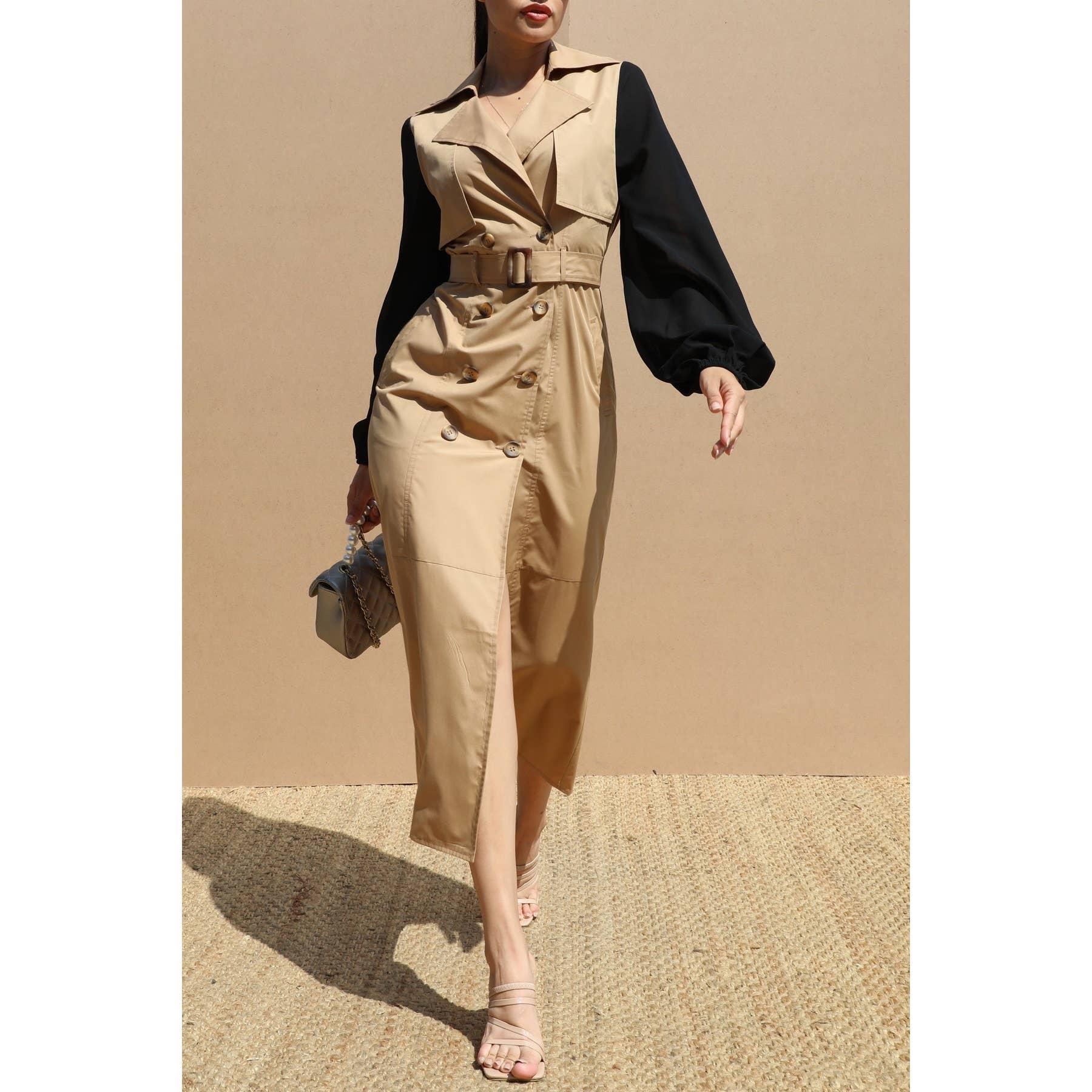 C-Suite Trench Coat Dress