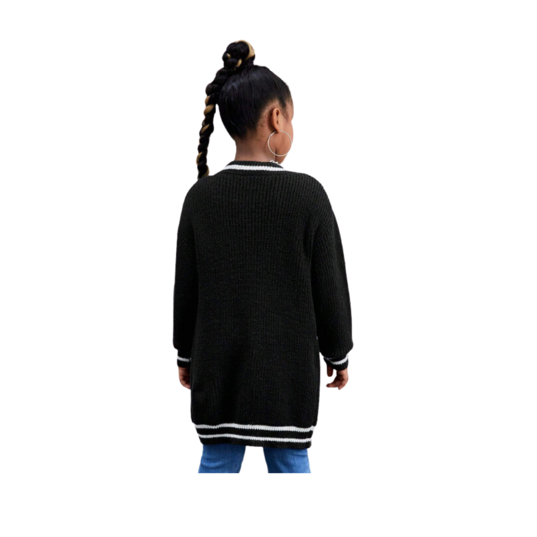 Girls Black Long Cardigan from Ashton's Corner kids at DRESSCODE, view 2