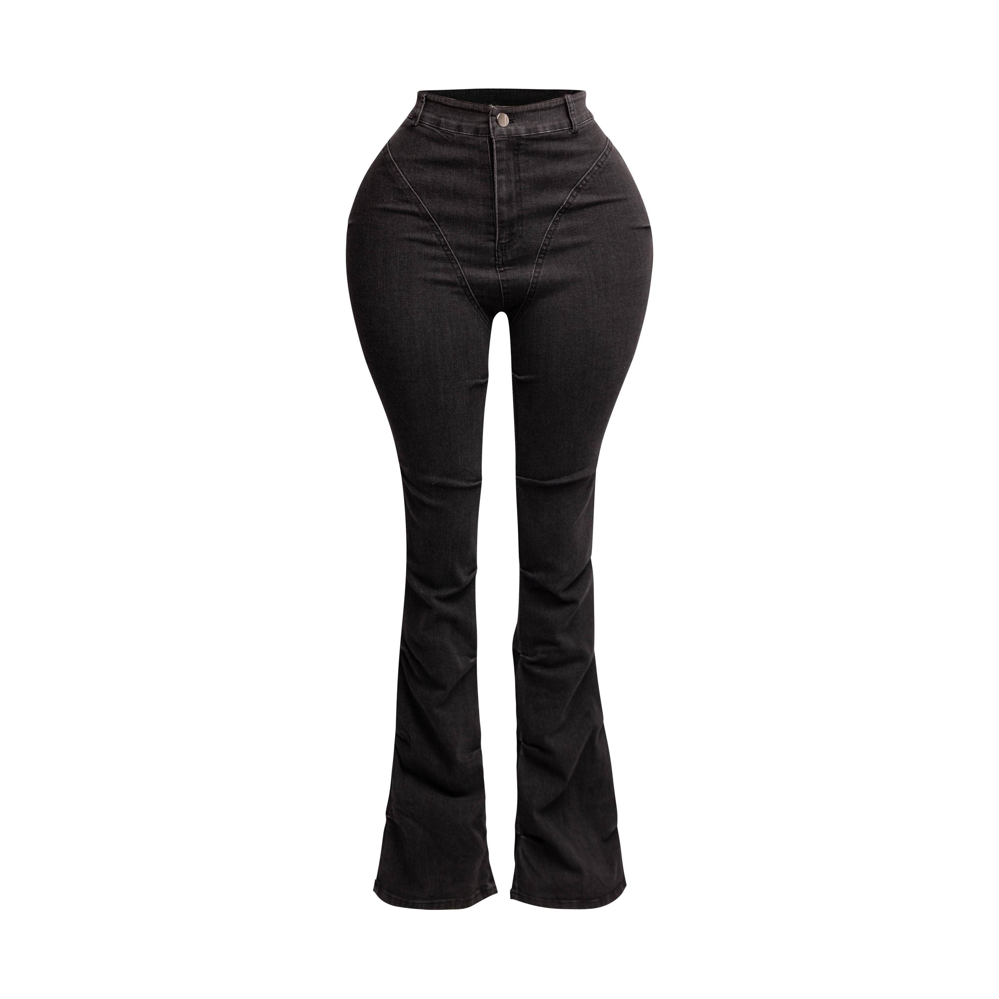 High-Waist Stacked Flare Jeans