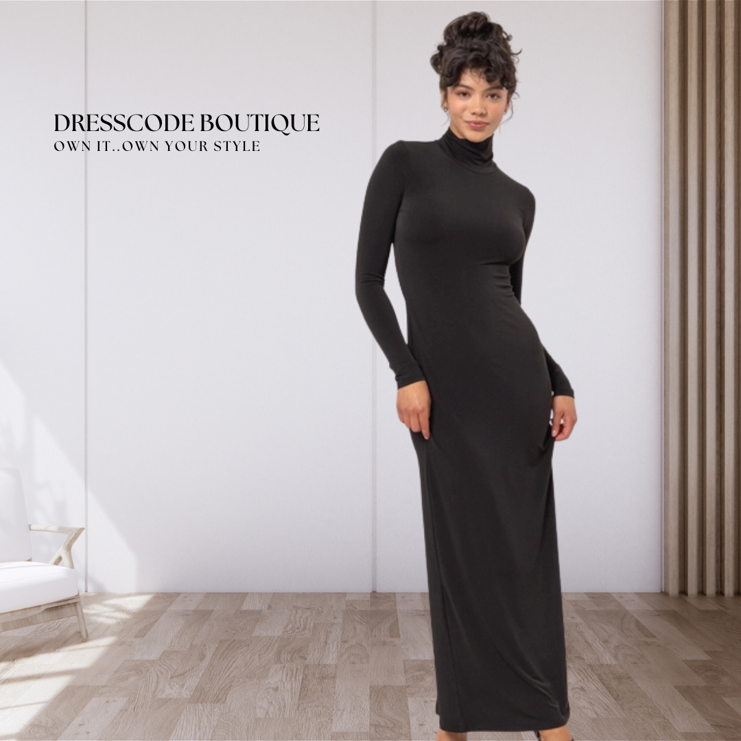 Turtleneck Bodycon Dress - view 2