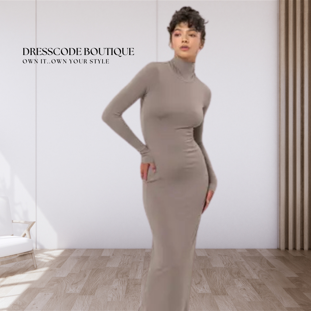 Turtleneck Bodycon Dress
