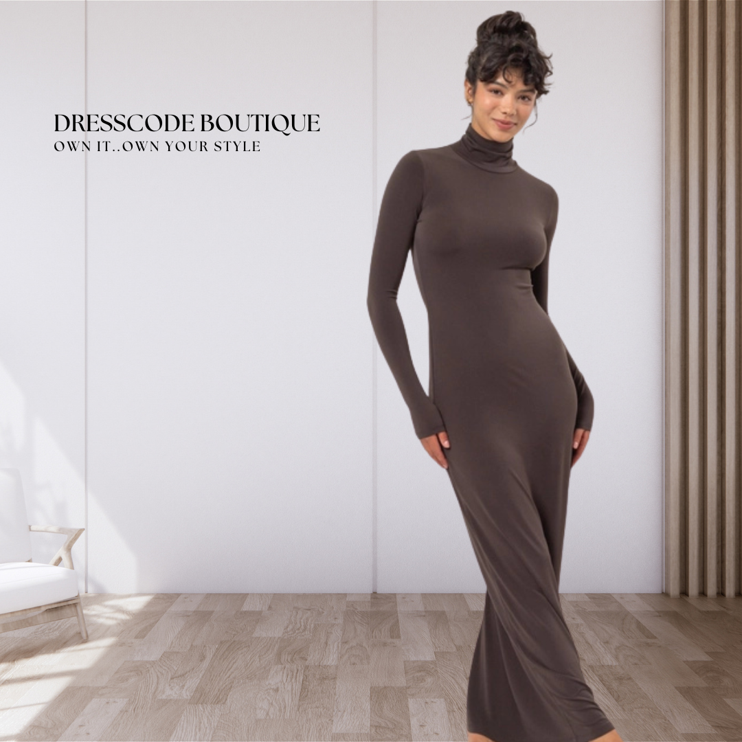 Turtleneck Bodycon Dress - view 3