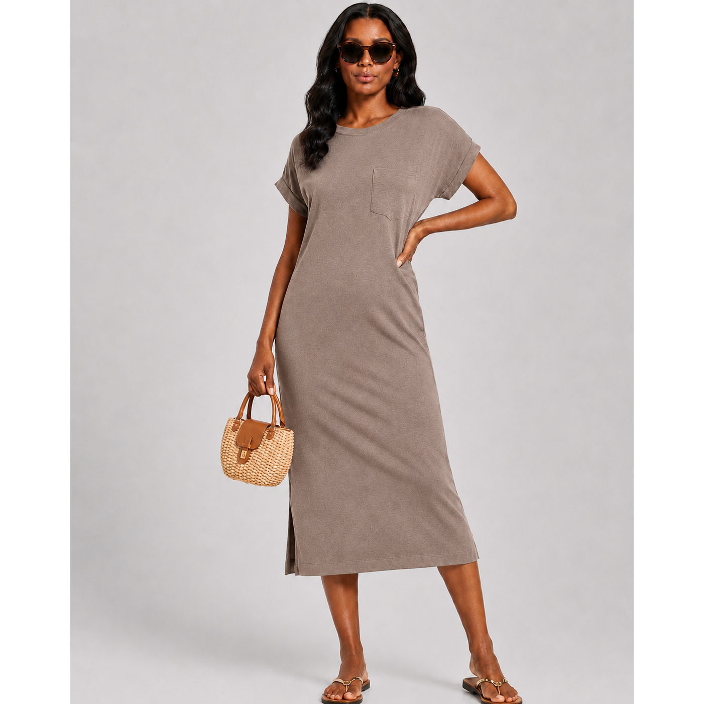 Soft Stretch Midi Dress