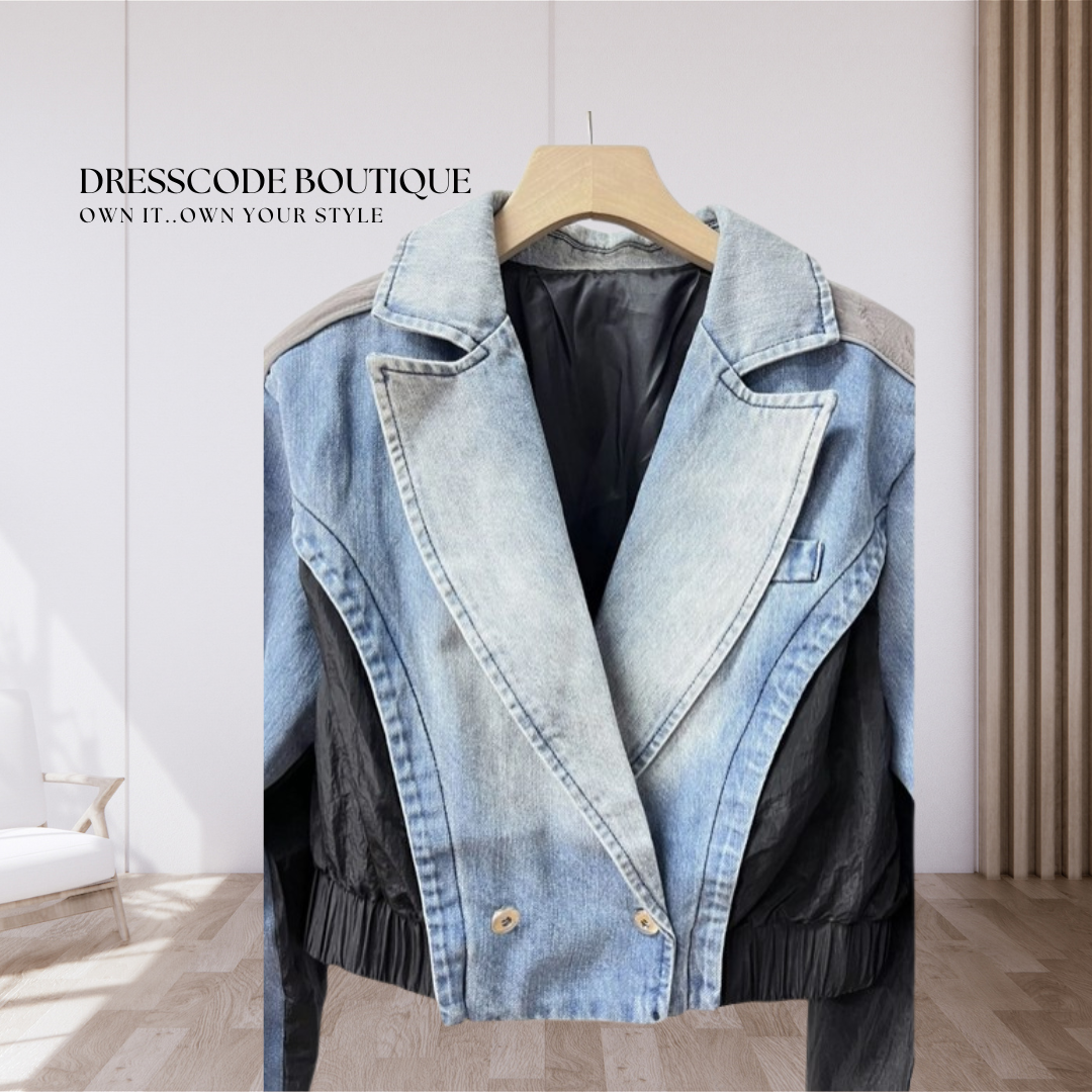 Double Breasted Denim Jacket
