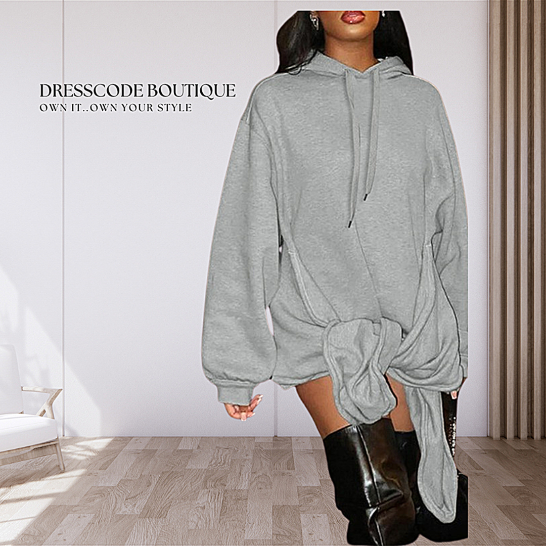 Grey Wrap Sweatshirt