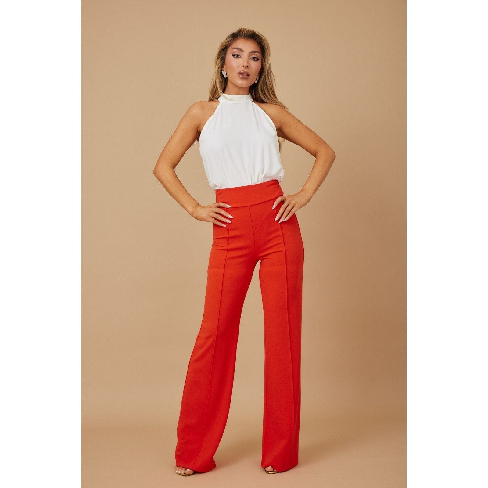 High Waist Wide Leg Pant