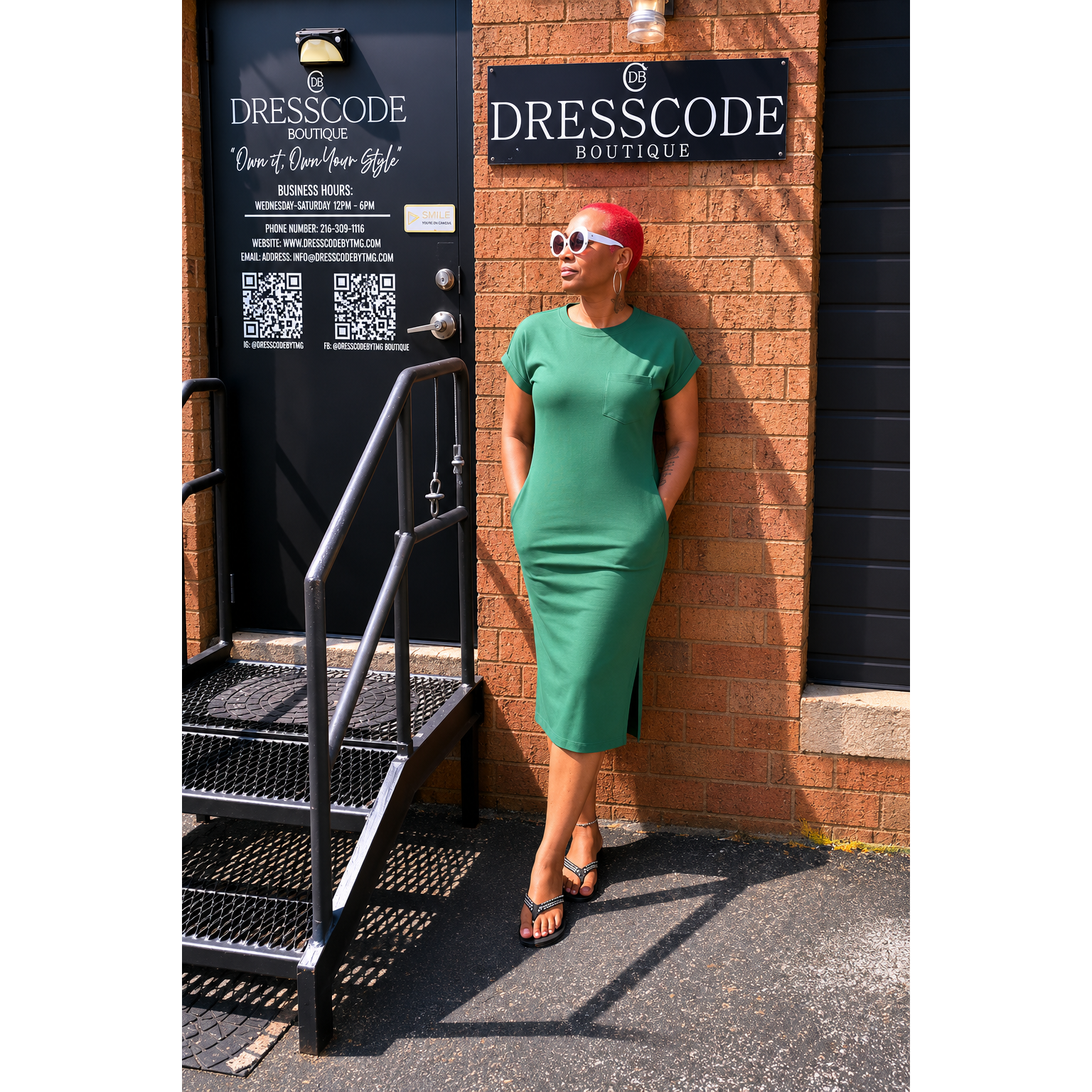 Soft Stretch Midi Dress