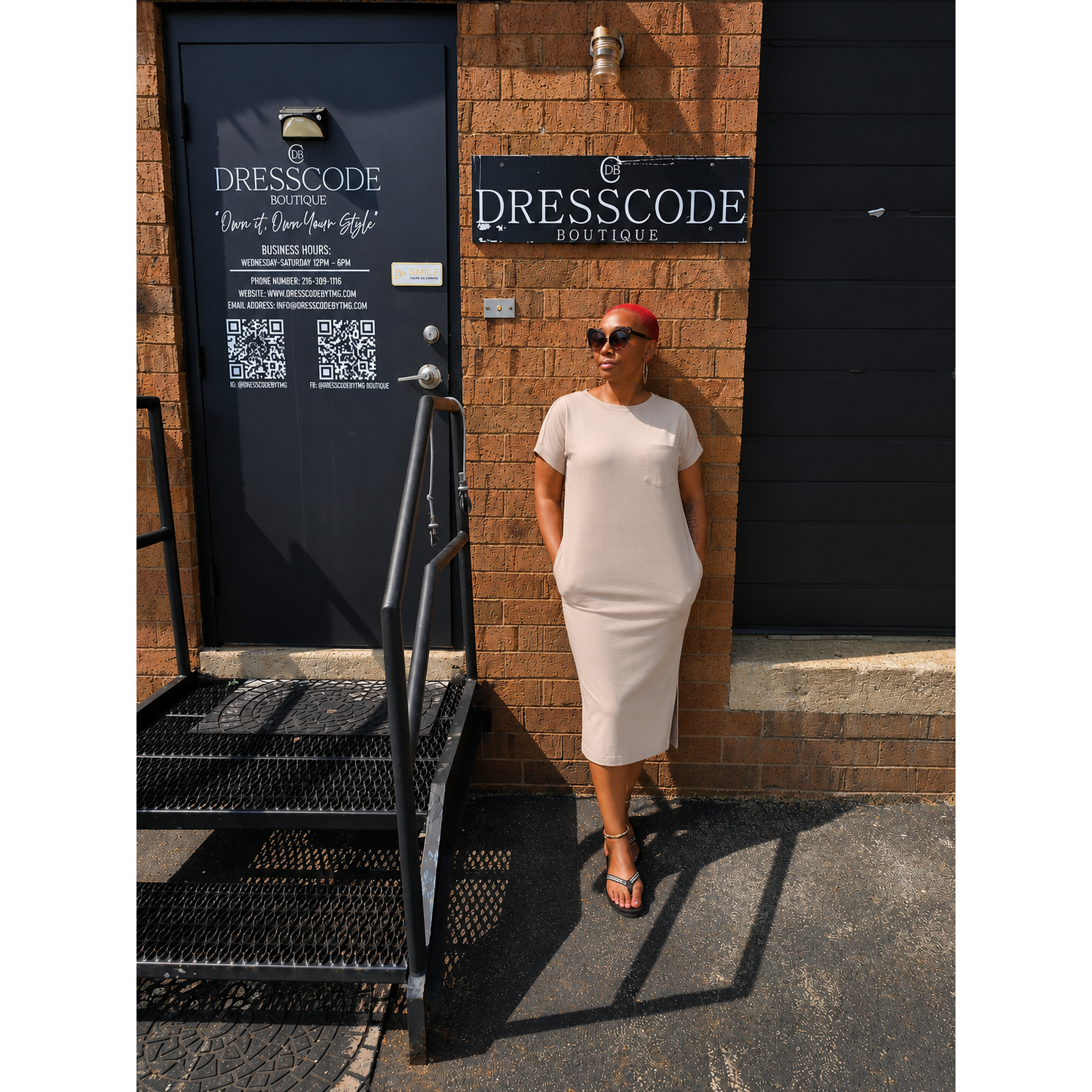 Soft Stretch Midi Dress