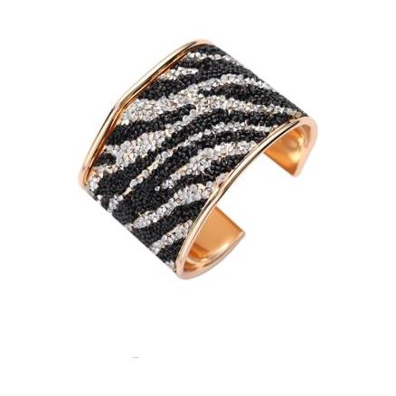 Vintage Crystal Mosaic Cuffs