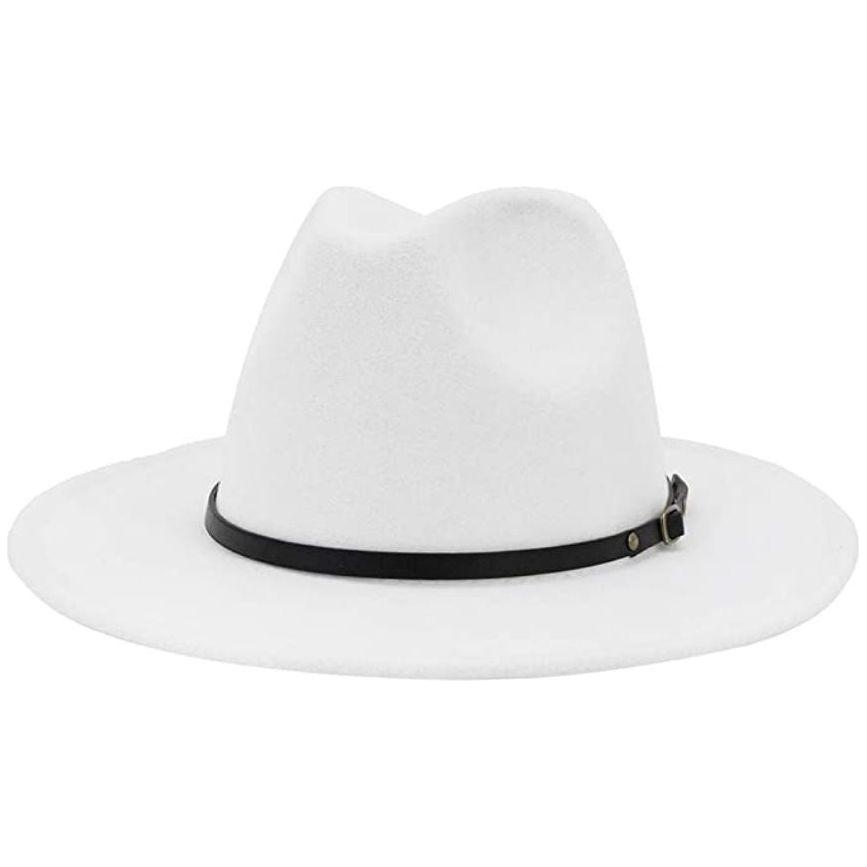 Ladies Wide Brim Wool Felt Fedora