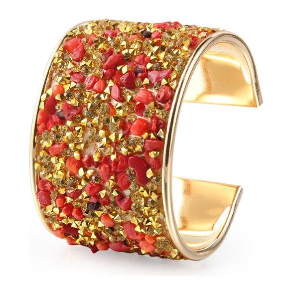 Vintage Crystal Mosaic Cuffs