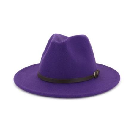 Ladies Wide Brim Wool Felt Fedora