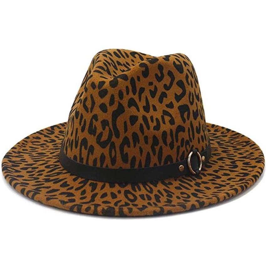 Ladies Wide Brim Wool Felt Fedora