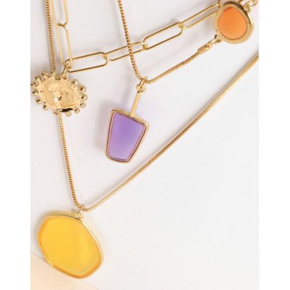 Gold Geometric Drop Earrings