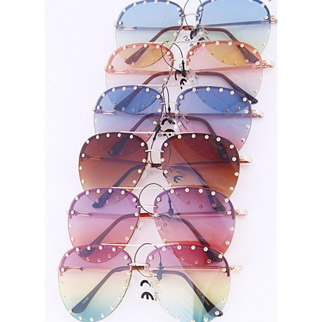 Blissful View Studded Sunglasses