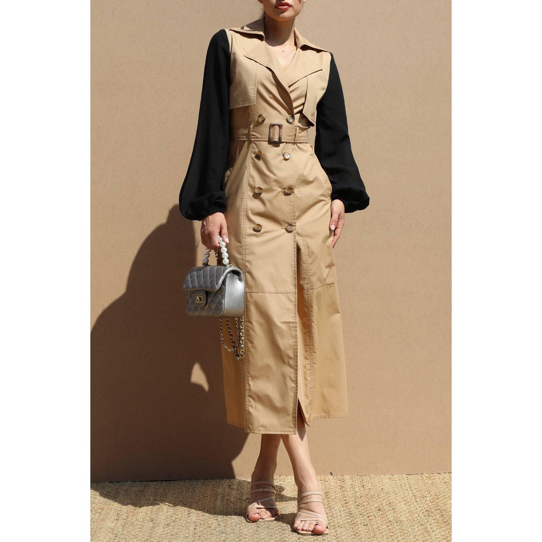 C-Suite Trench Coat Dress