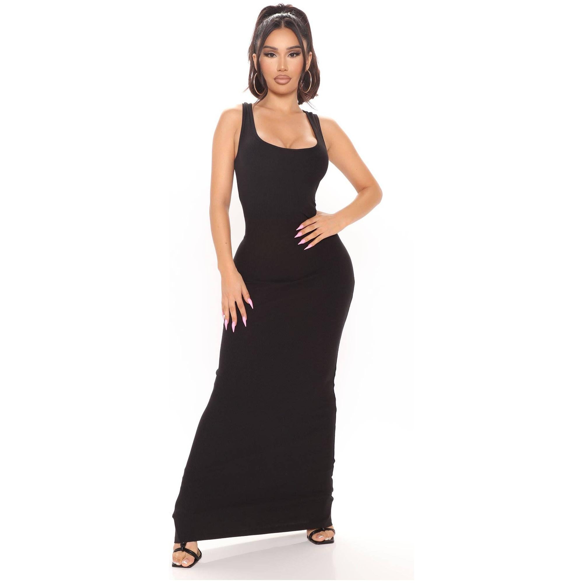 Scoop Neck Maxi Dress