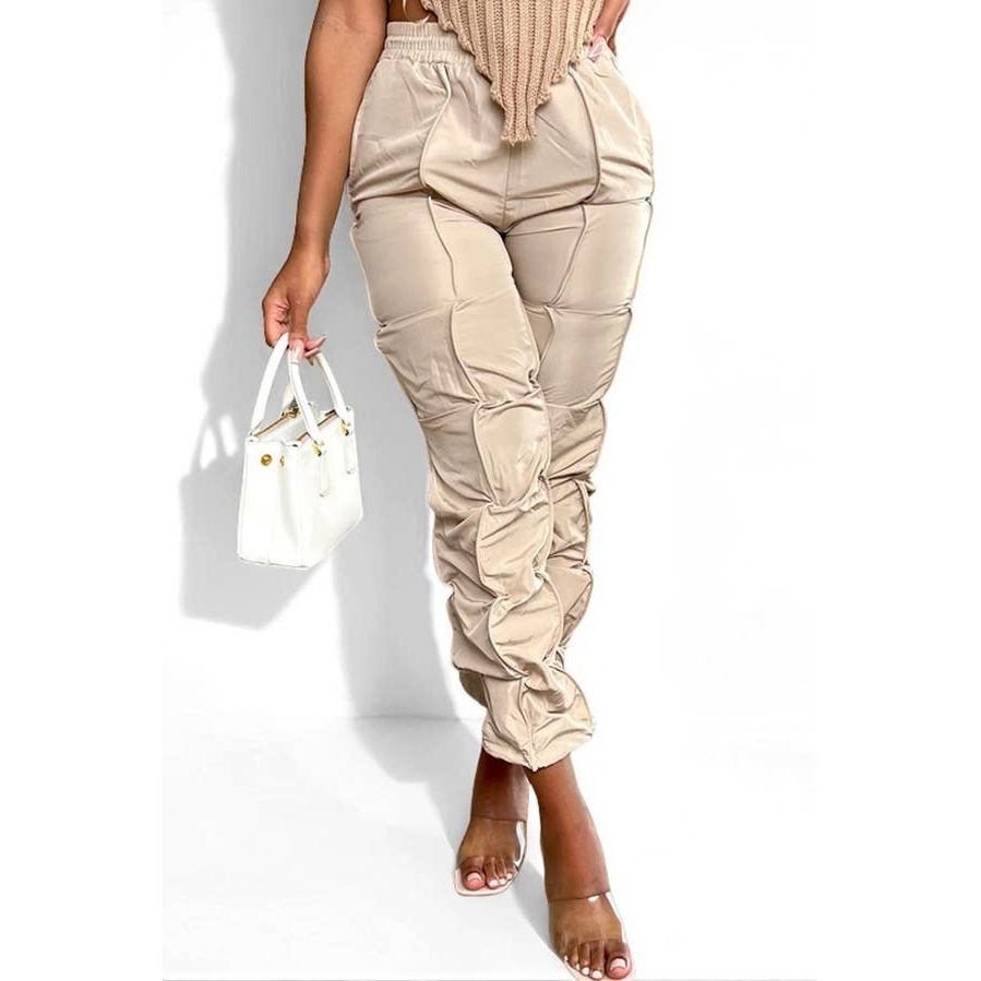 Ruched Parachute Pants
