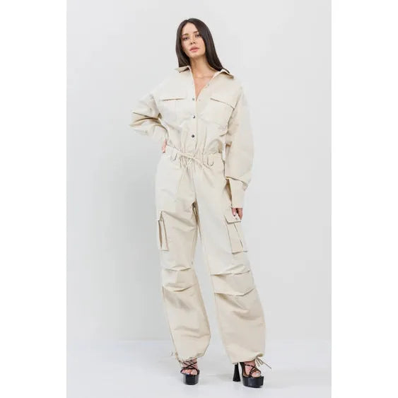 Going Everywhere Cargo Jumpsuit