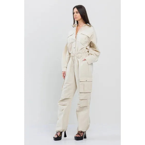 Going Everywhere Cargo Jumpsuit