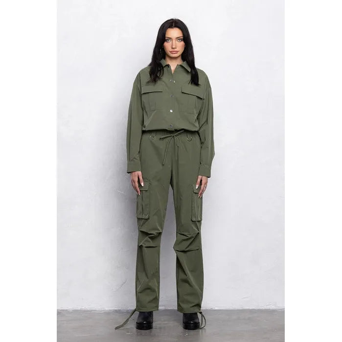 Going Everywhere Cargo Jumpsuit