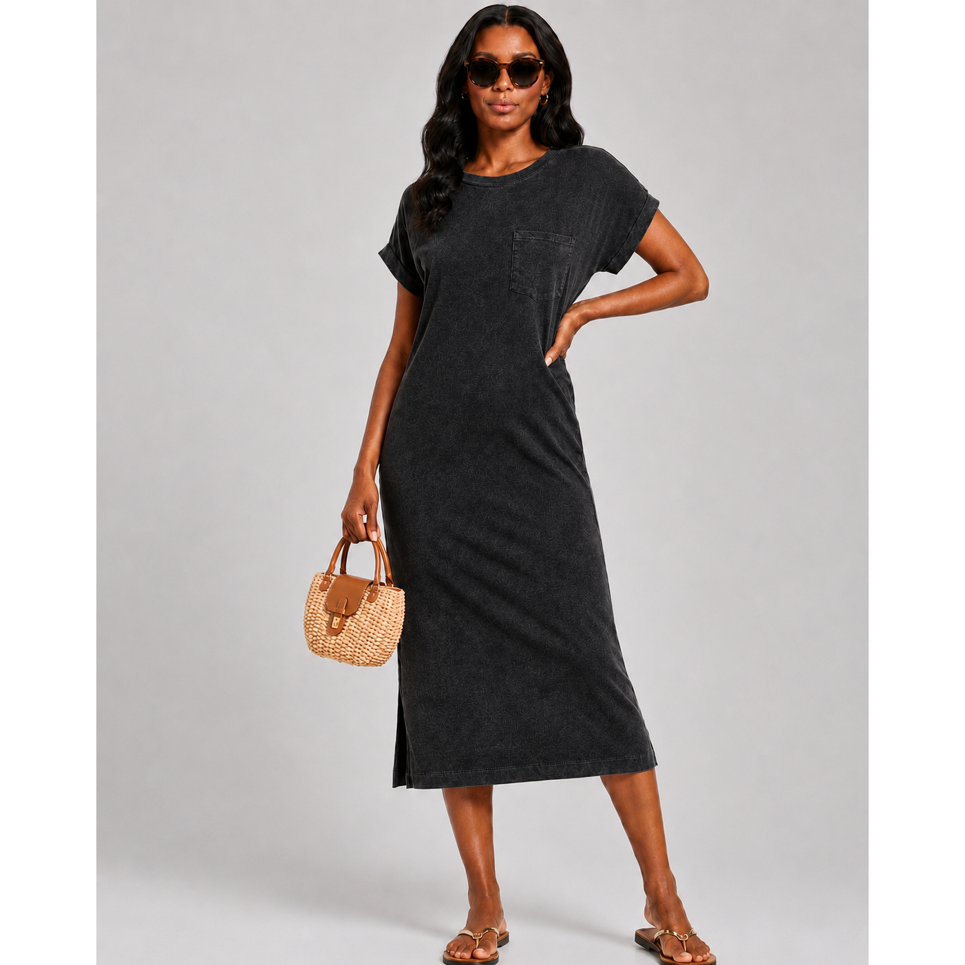 Soft Stretch Midi Dress