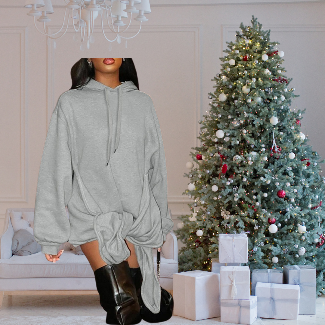 Grey Wrap Sweatshirt