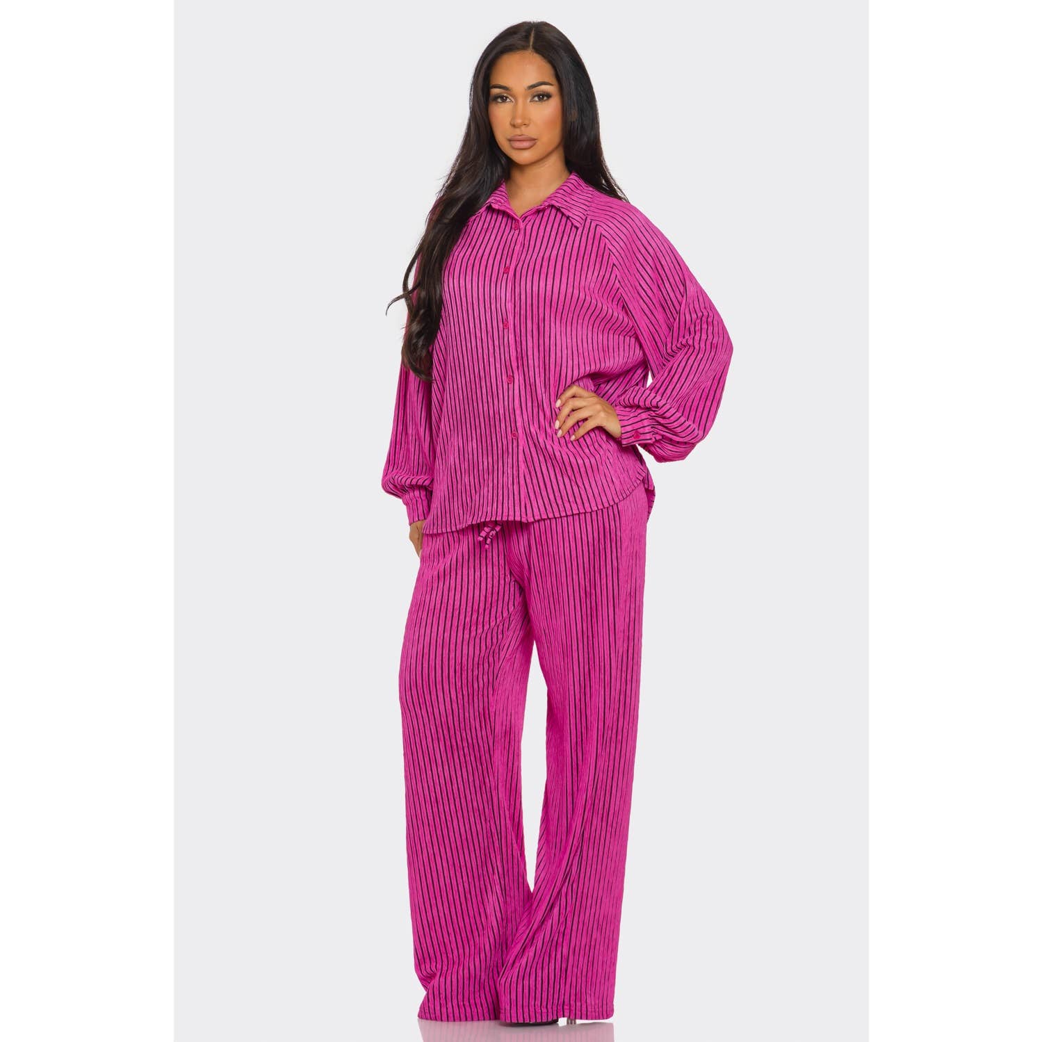 Button Down Shirt and Pant Set