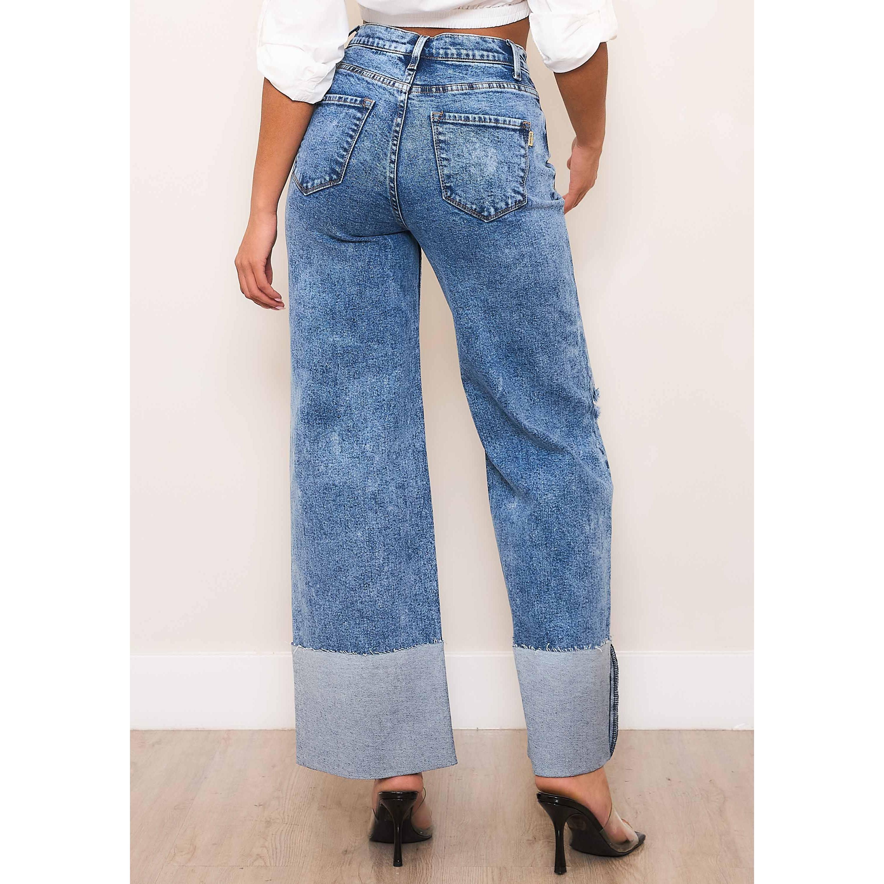 Cuff It Wide Leg Jeans