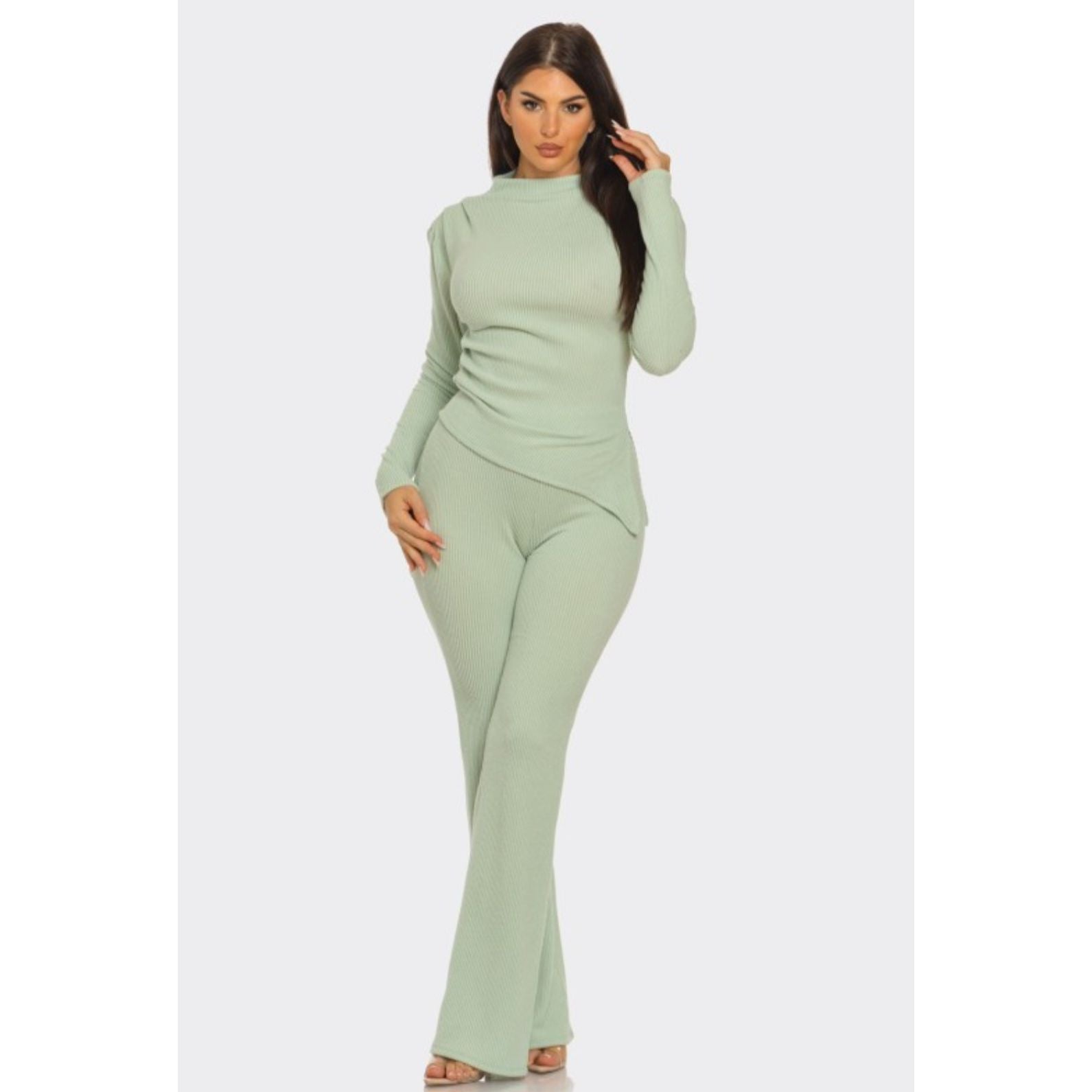 Ruched Top and Pant Set