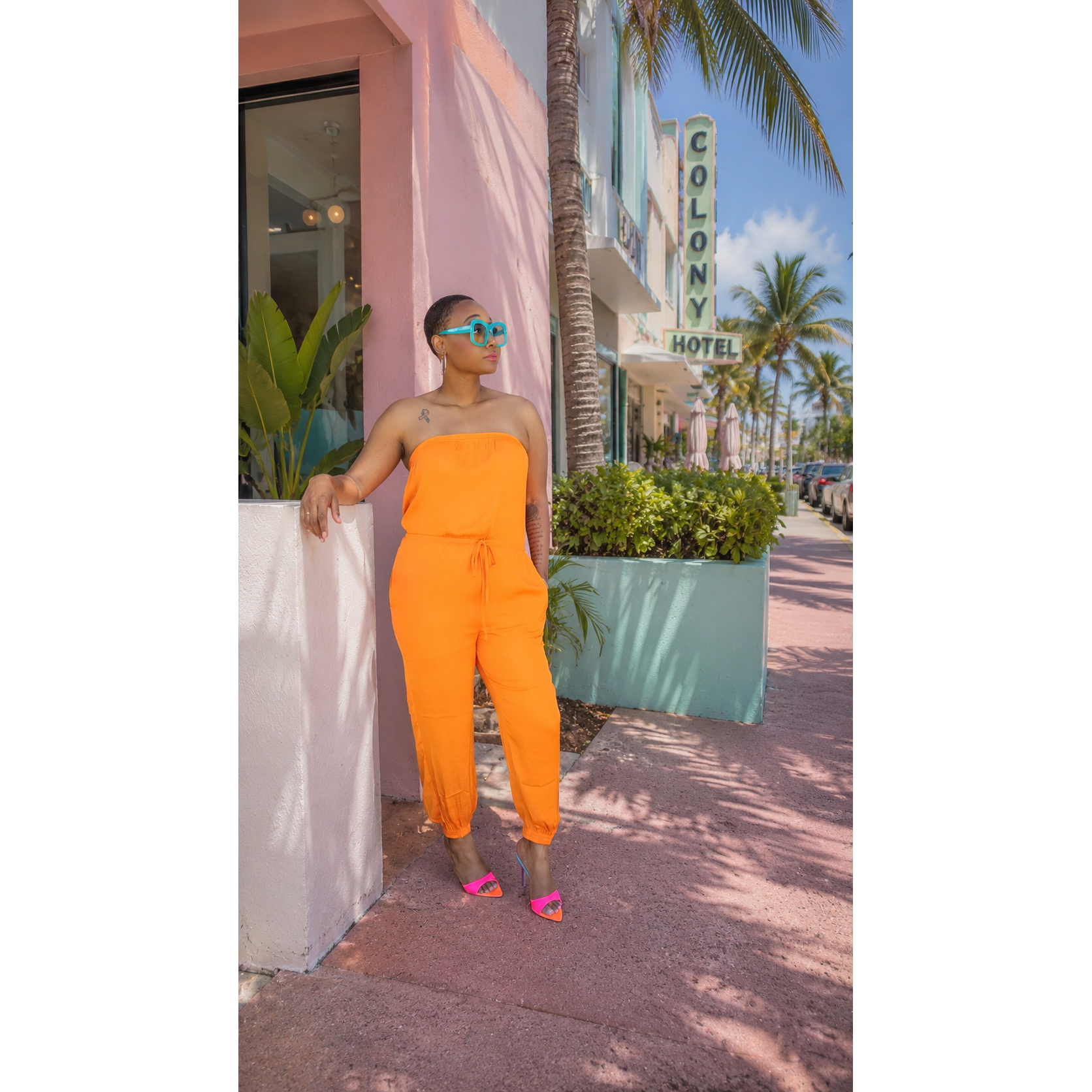 Strapless Elastic Banded Jumpsuit