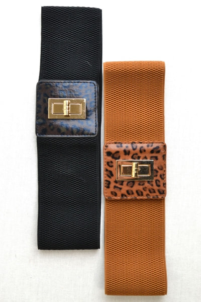 Snakeskin Stretch Belt
