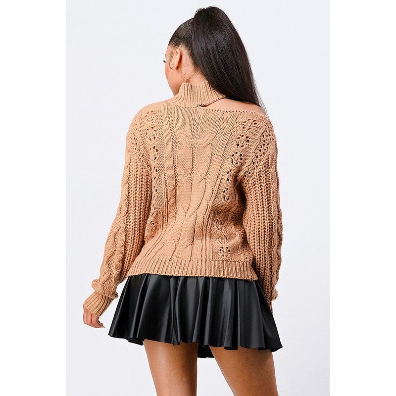 Just Fine One Shoulder Sweater