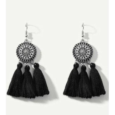 Rectangle Textured Drop Earrings