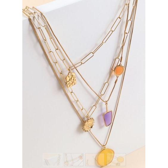 Gold Geometric Drop Earrings