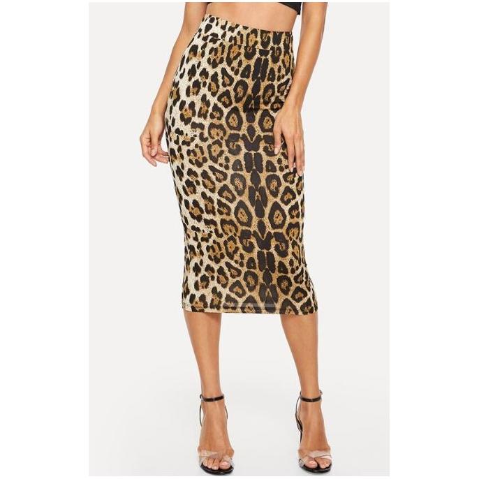 Leopard Bodycon Skirt