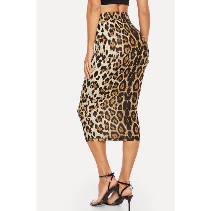 Leopard Bodycon Skirt