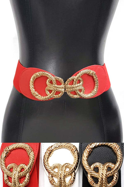 Wild Stretch Belt with Gold Front