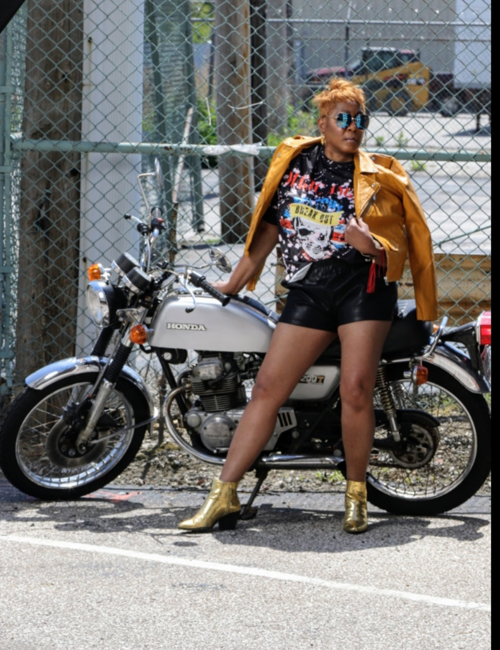 Women’s Power Biker Babe Leather Jackets